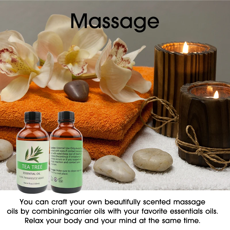 Tea Tree Essential Oil - 100% Pure Therapeutic Grade Tea Tree Oil - 120ml 60ml 30ml 10ml