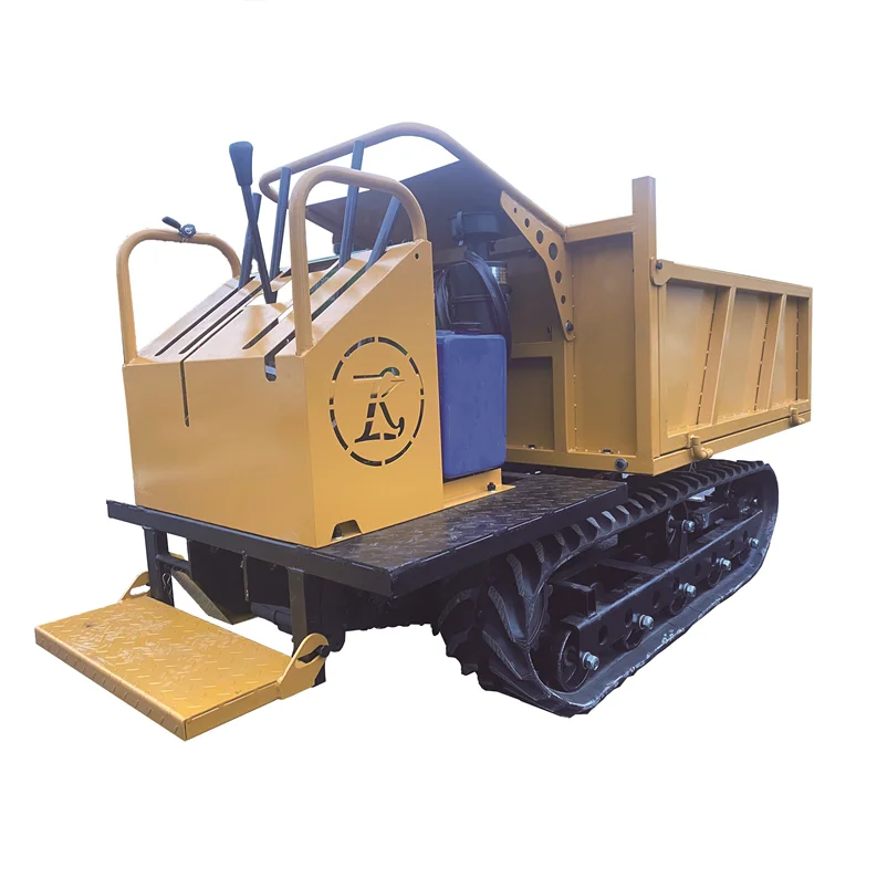 Top Quality Farm garden mine mini steel crawler tracked hydraulic garden crawler dumper truck for sale