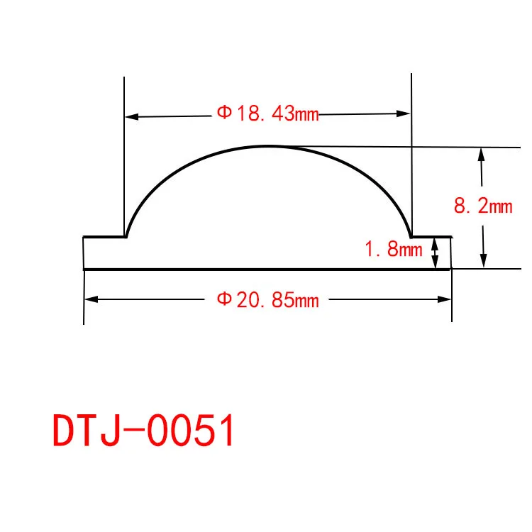 High Quality Single Convex Pocket Optical Acrylic Plastic Lens Jewelry Identification Ophthalmic Condensing Convex Lens