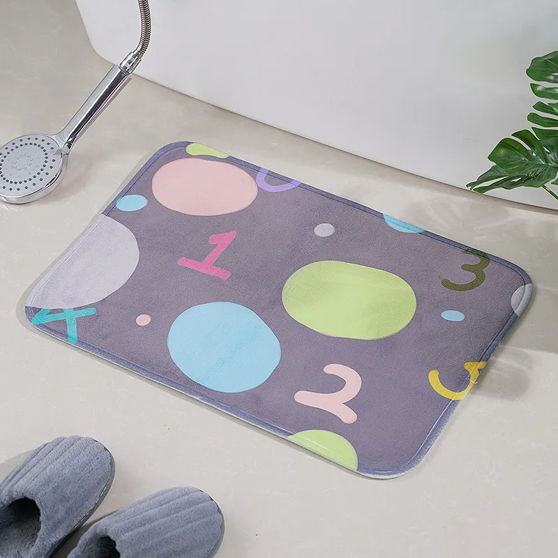 Multiple Colors Memory Foam Bath Rug Mat Bathroom Bedroom Floor Non-slip Mats Shower Carpet