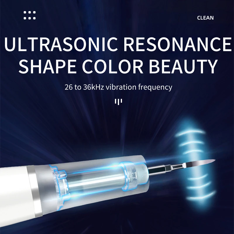 Household Electric Visible Ultrasonic Dental Scaler Portable Mini Clean And Whitening Scaler