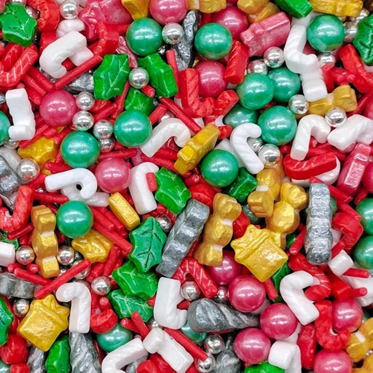 Sprinkle Christmas Cracker Edible Pearls Cake Sprinkle For Cake Decorating Supplies Sprinkles 1 Kilogram Bag