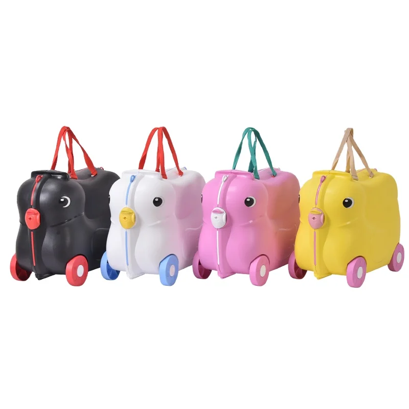 Fashion hot selling 19 inch Animal Kids Luggage School PP Ride On Kids Travel Bag