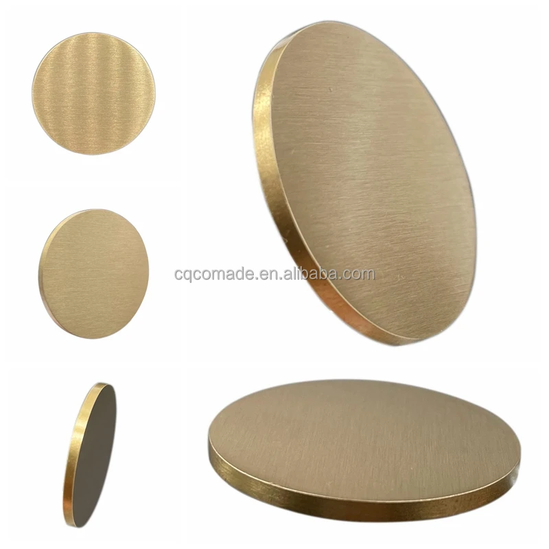 Personalized souvenir coin Solid Brass round Disc challenge coin die stamping Blank Brass Coin