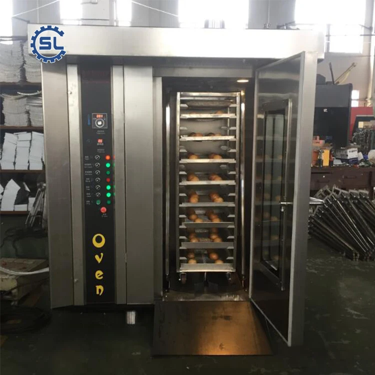 Factory Supply 16 Trays  Hot Air Rotary  Bread Baking Oven