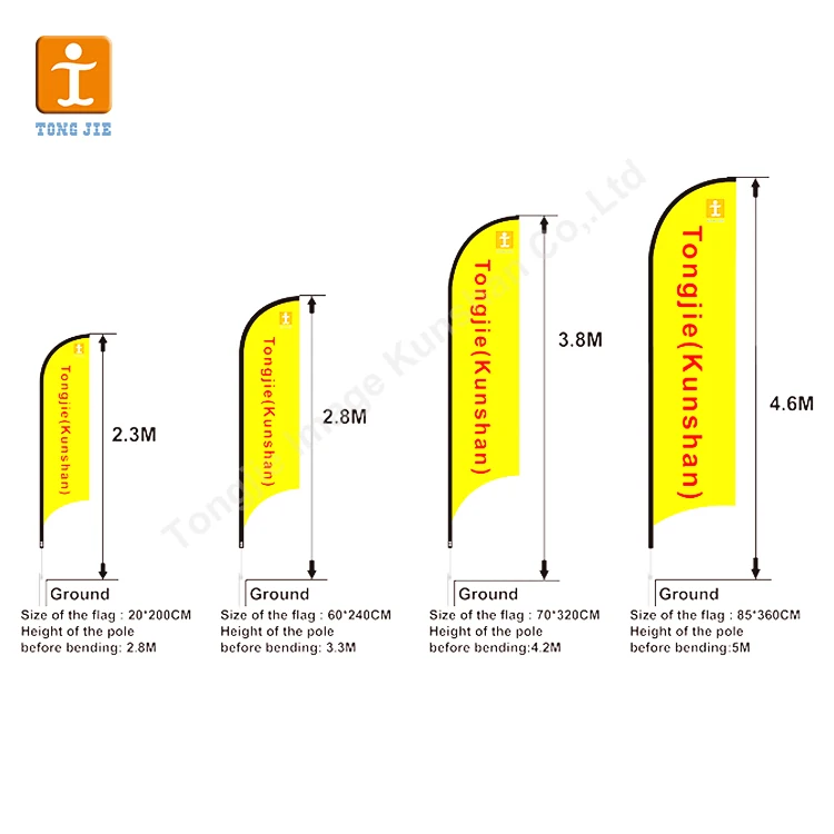 2022 Hotstyle 0utdoor Wholesale Feather Teardrop Promotional Normal Beach Flag Banner