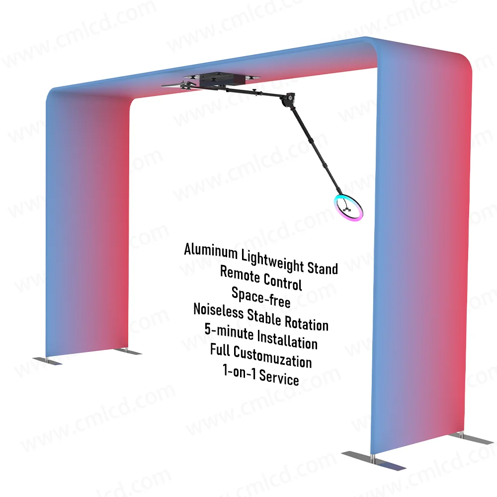 Top Spinner Ring Led Light Selfie Magic Camera 360 Photo Booth Party Wedding Spin Video Photobooth 360 Automatic