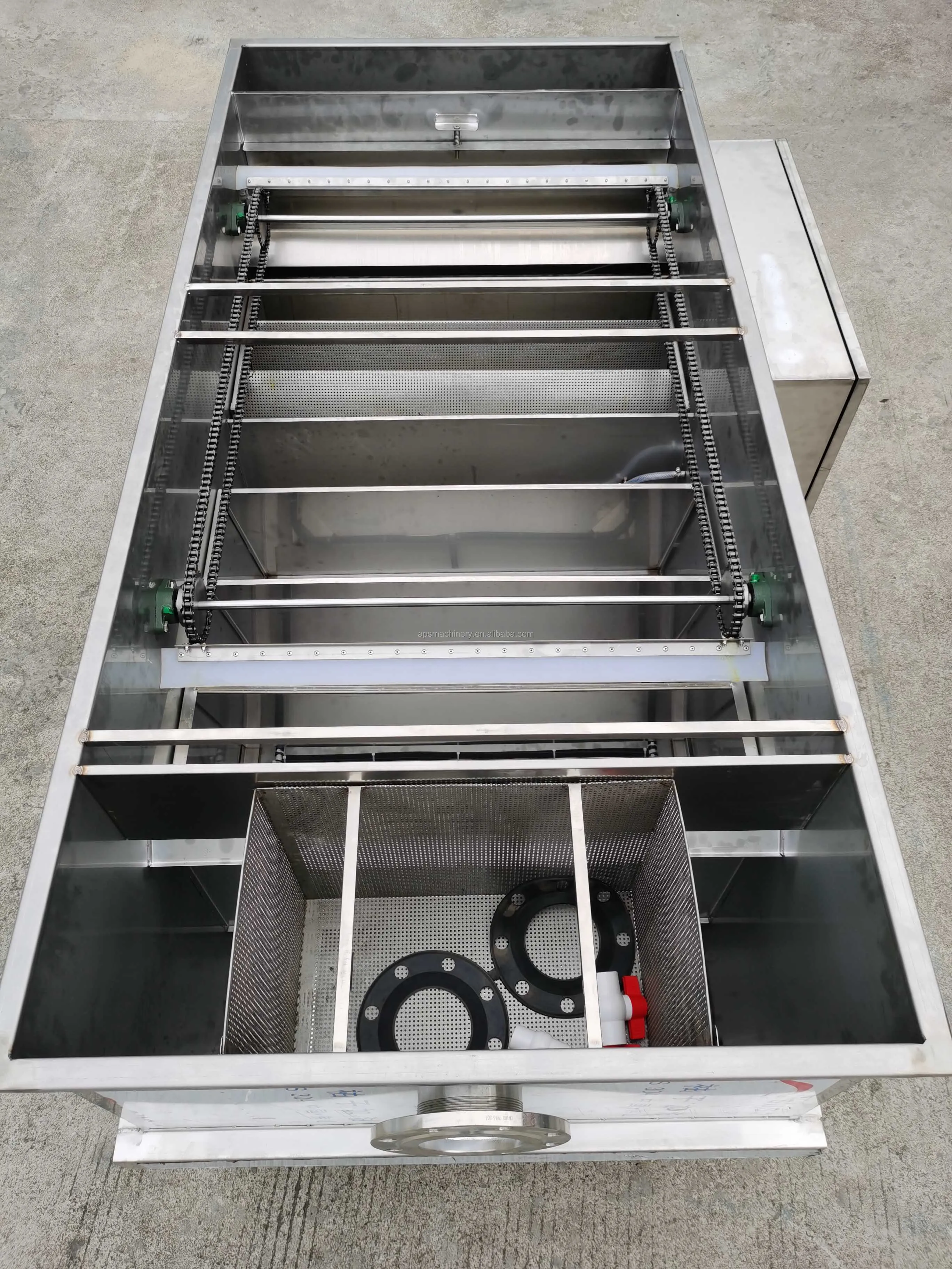 Electric grease trap automatic skimmer Restaurant grease trap for sink Oil water separator filter Grease interceptor oil trap