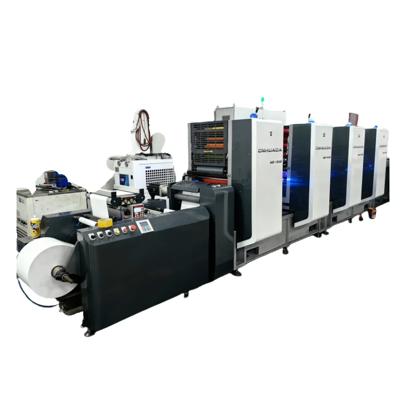 Flexo UV Varnishing Dryer Offset Printer Machinery 350 450 550 Printed label printing machine roll to roll offset machines