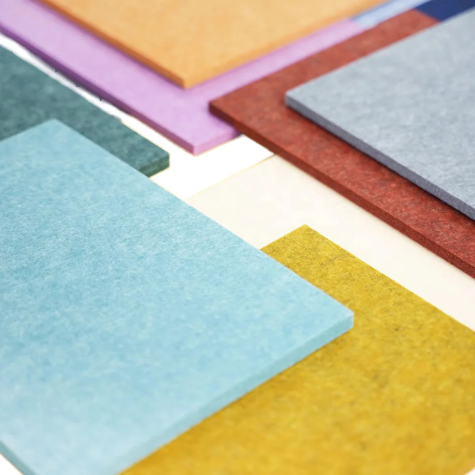 100% PET Polyester Fiber Acoustic Panel  Sound Absorbing Board for Cinema  Acoustic Panels