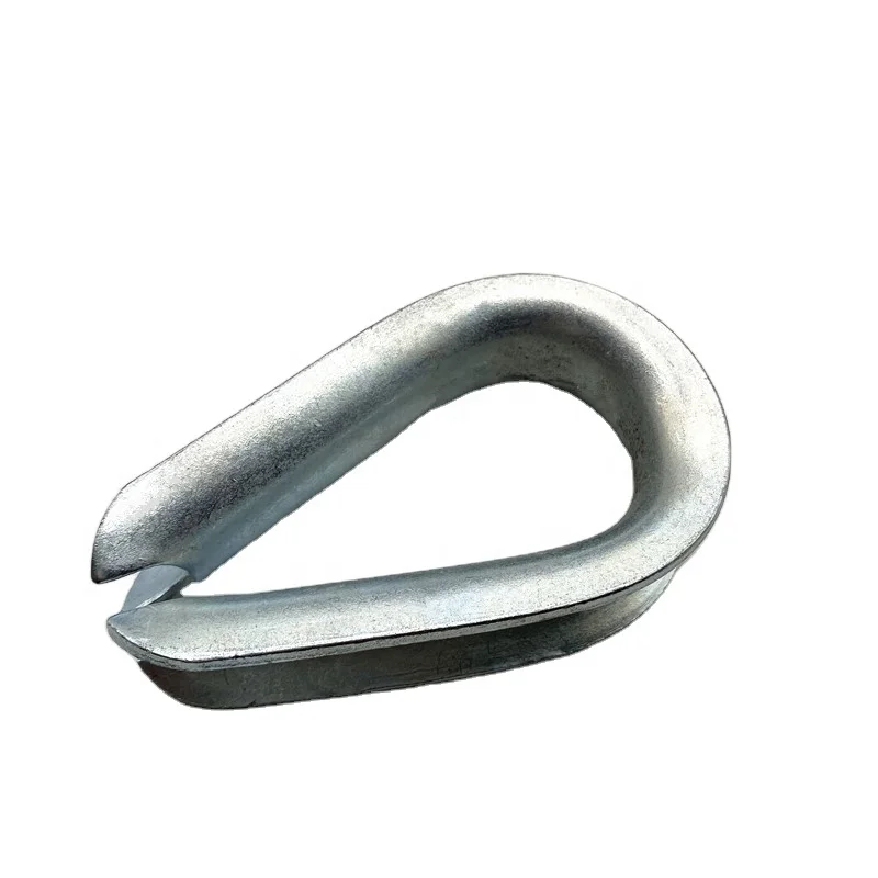 Fasteners Standard DIN6899 Steel Wire Rope Thimble, Cable Eyelet Thimble, Sailboat Hardware Wire Rope Fittings