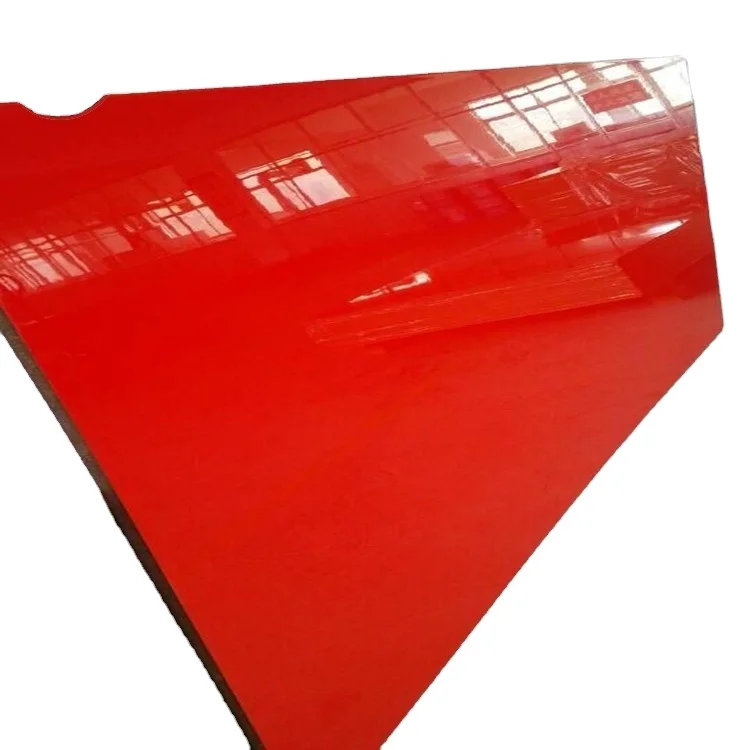 Colorful laminated melamine high glossy UV  MDF board with multiple thickness