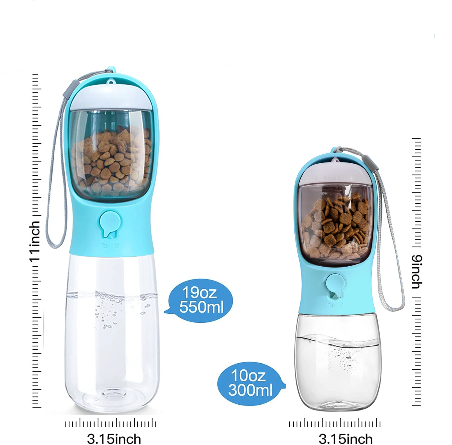 Food Grade Outdoor Walking Hiking Travel Dog Bowls Dog Water Bowl Dispenser for Cat Rabbit Puppy