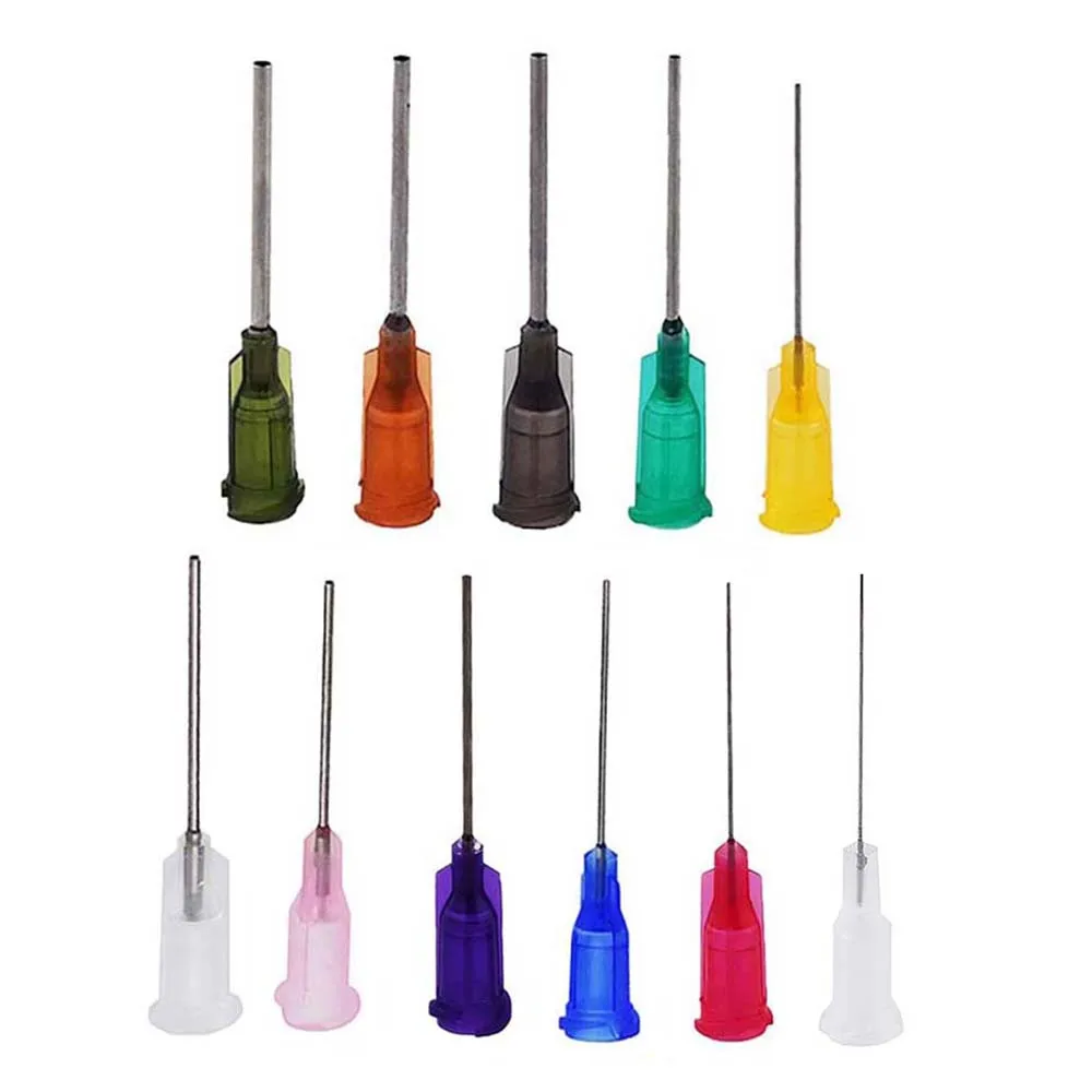  10000PK 1-дюймовый эпоксидной смолы тупым обойтись советы 14G-27G замком Luer иглы для