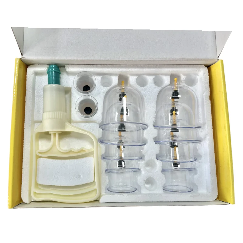 Cupping Kit 12cups Massage Therapy Professional Cupping Therapy Set with Gua Sha Tool Portable Massage Suction Cups for Body