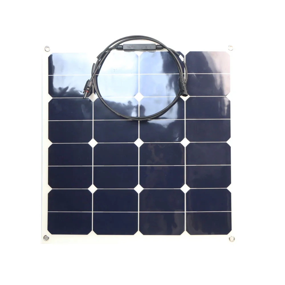  Sunpower 50 Вт солнечная панель с батареей Солнечная Панель зарядное устройство Гибкая монокристаллическая 18