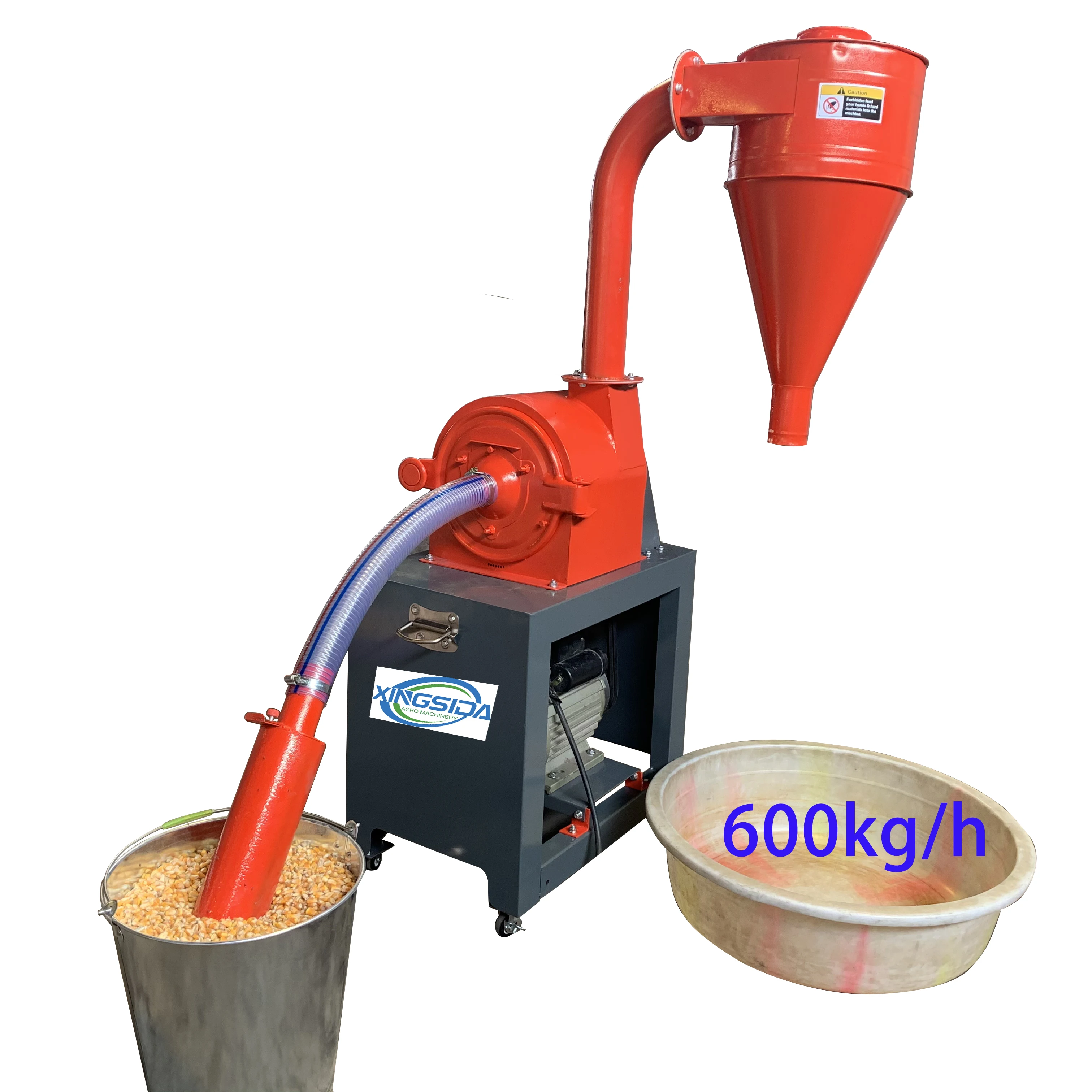 Factory price 600KG commercial use high capacity pulverizer  for make the flour grain grinding machine