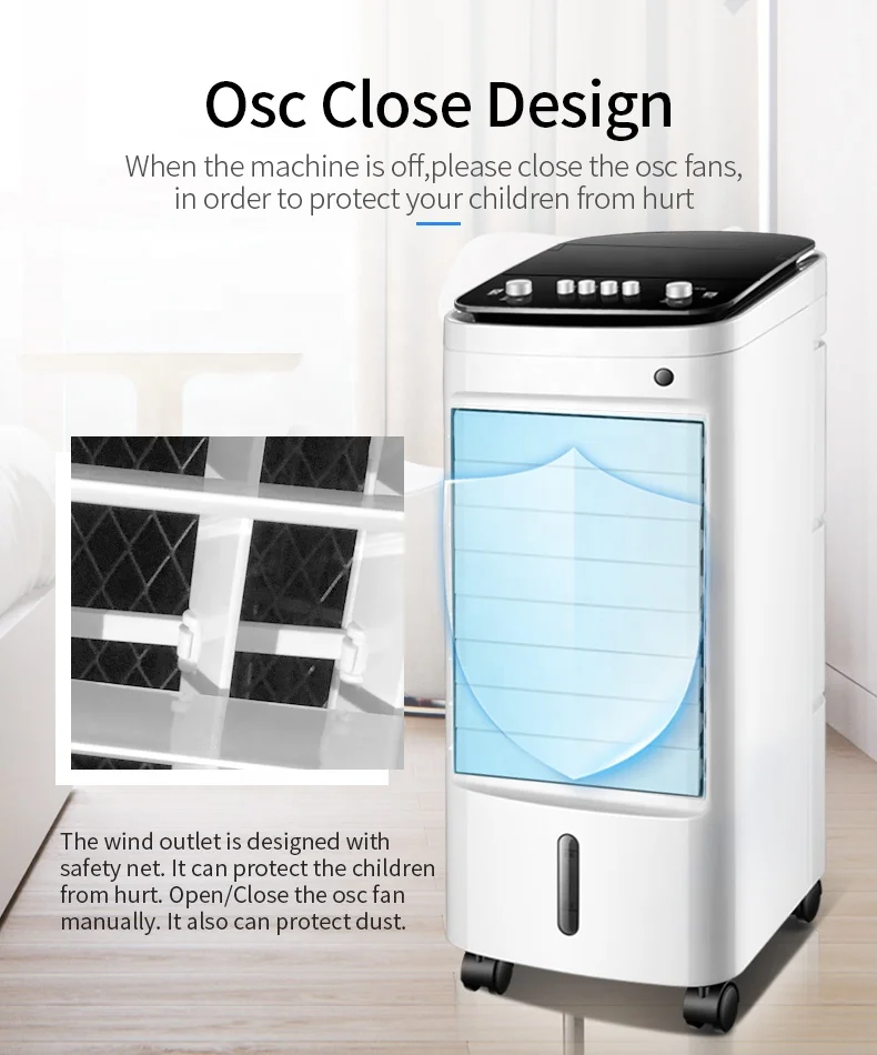 2024 New Water Air Conditioner Artic Portable Evaporative Air Cooler Cooling Mechanical Control Fan For Home