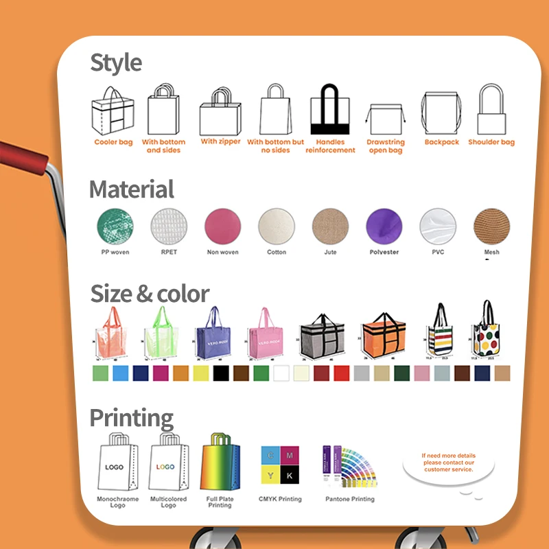 Tote Shopping Laminated Metallic Pp Non Woven Bag Pp Polypropylene Woven Bag