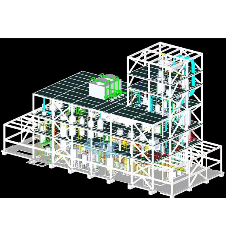 High quality 500 ton pre day oil refining machine edible soybean oil refiner with best price