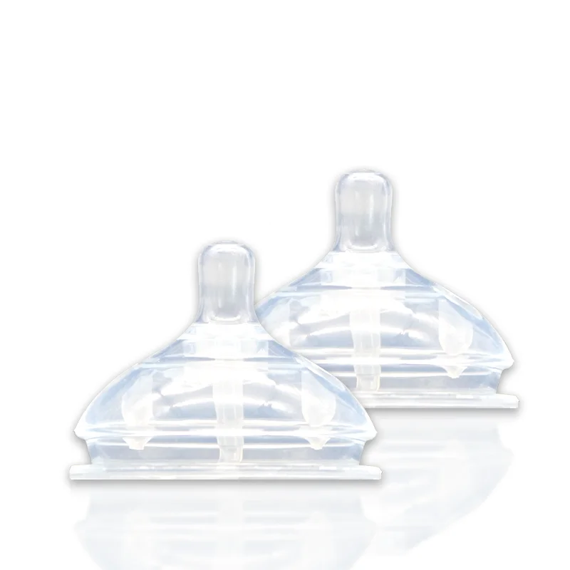 Factory Standard Neck Baby Nipple Caliber OEM Latex BPA Free Liquid Silicone Bottle Teat Breast Milk Feeding Bottle Nipple