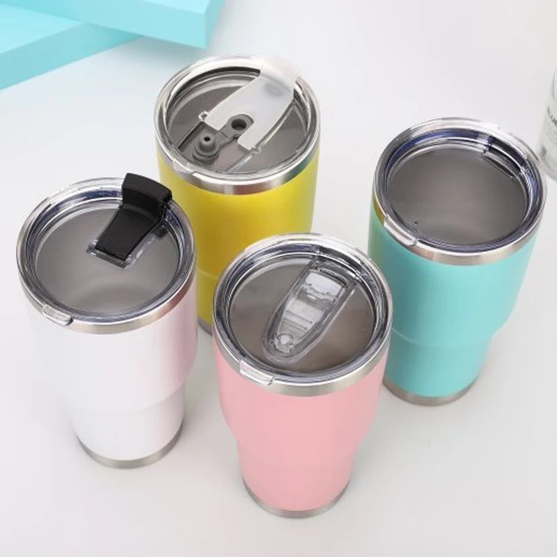 Custom YETY Tumbler 30oz Mugs Outdoor Vacuum Insulated Water Cups Travel Mug MagSlider Lids Water Bottle