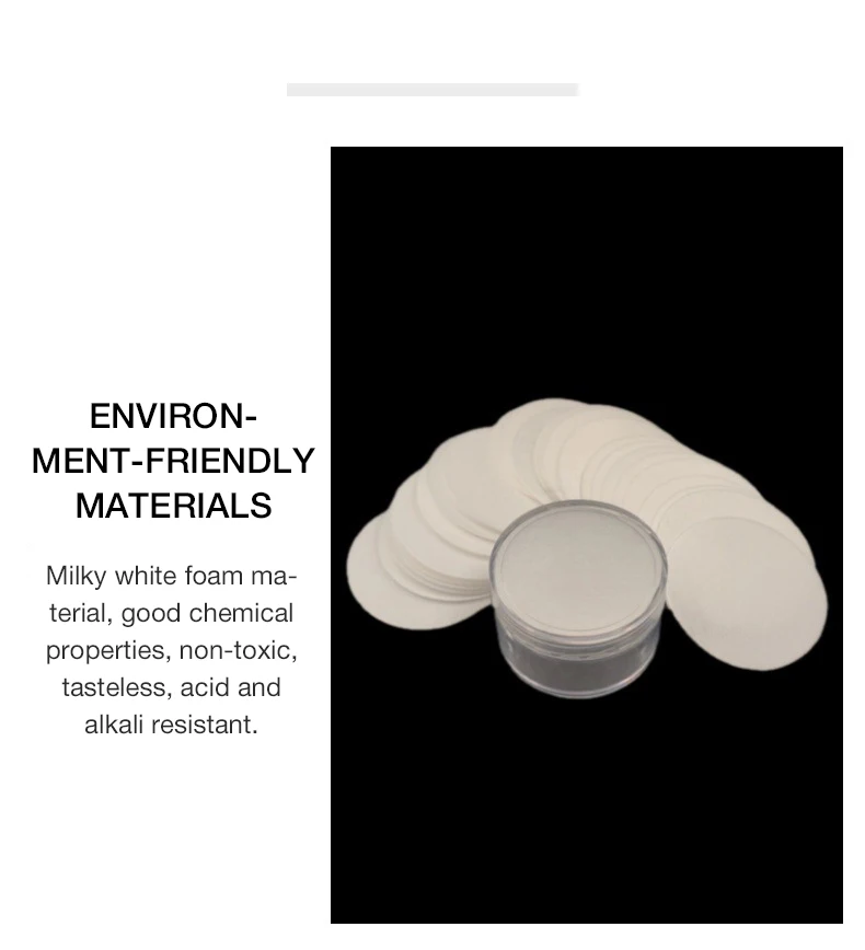 Free Sample Round Polyethylene (Ldpe) Plastic Glass PE/PET/PP Oil Bottle 2mm White Easy Peel Pe Foam Induction Seal Liner