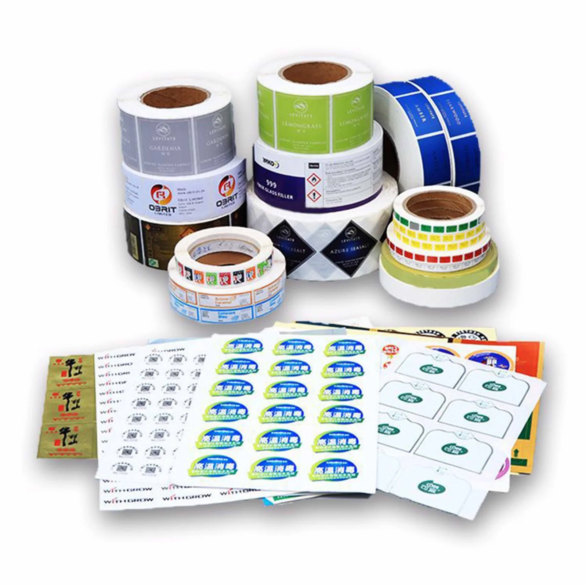 Roll Healthcare Supplement Label Sport Nutrition Label Vinyl Sticker Custom Private Water Resistant Printing Waterproof CMYK