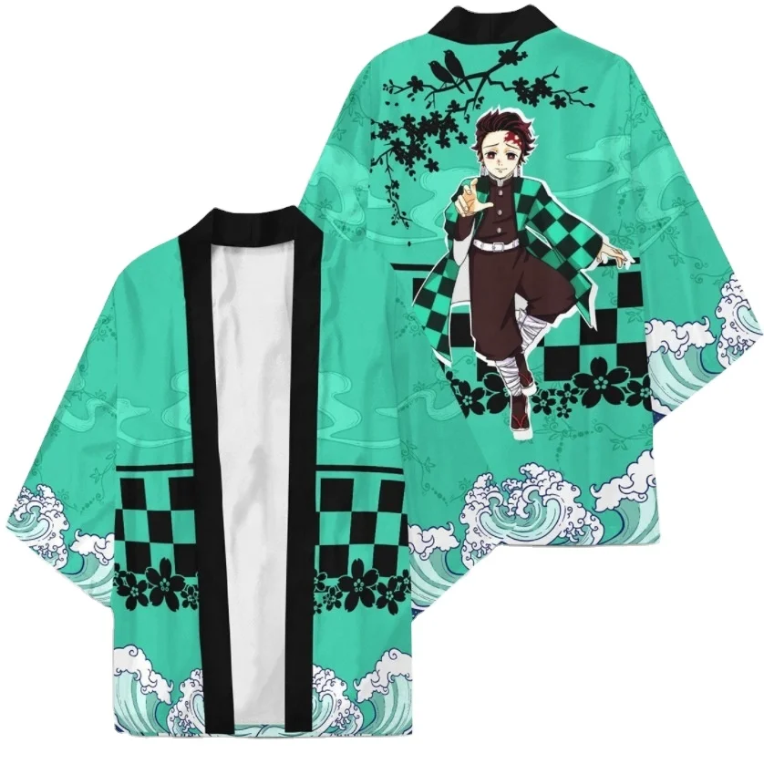 Demon Slayer Kimetsu no Yaiba 3D Printing Japanese Anime Kimono Haori Yukata Cosplay Women/Men Summer Casual Cool Streetwear