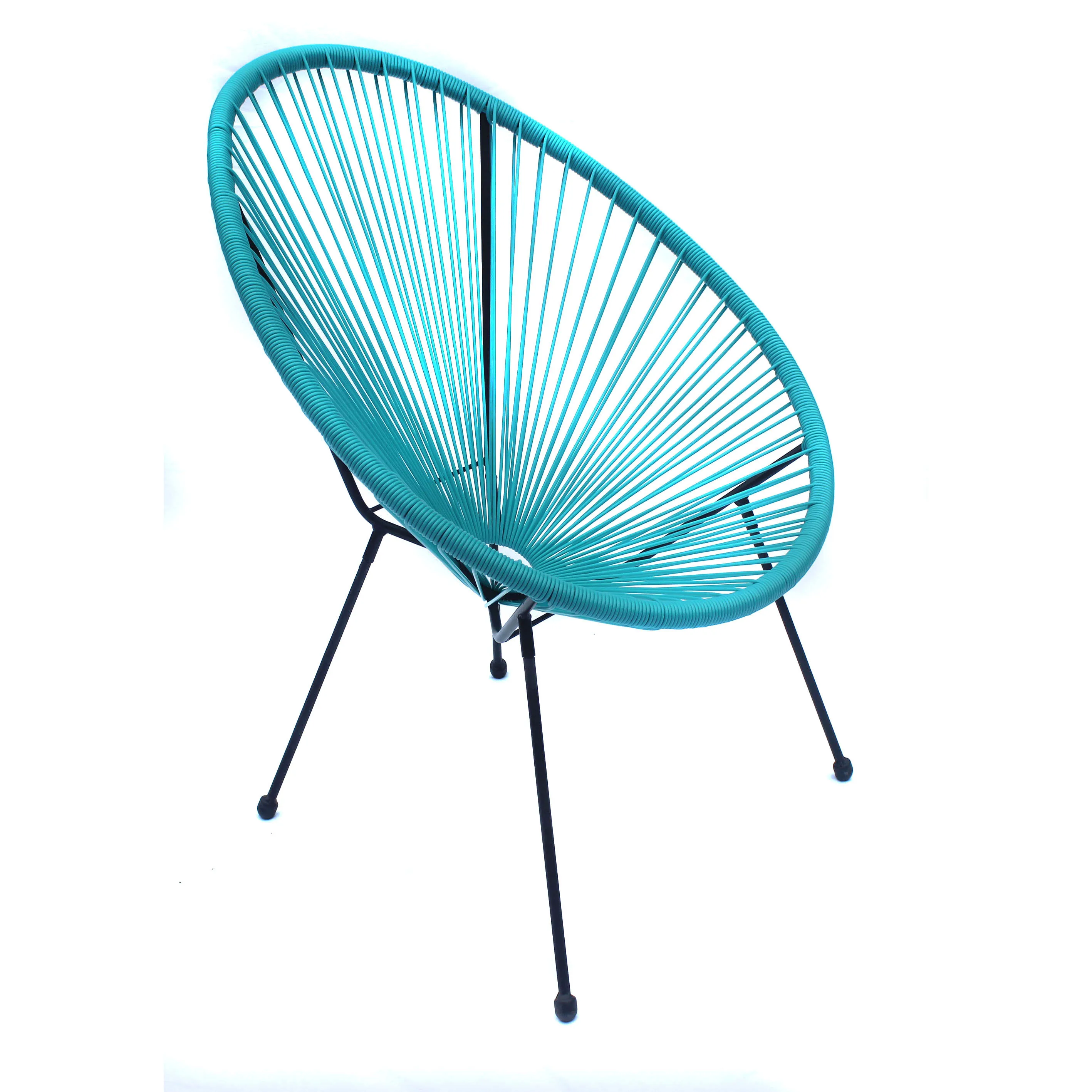 Оптовая продажа стальное плетеное кресло-качалка для внутреннего дворика Acapulco Papasan ротанговая мебель