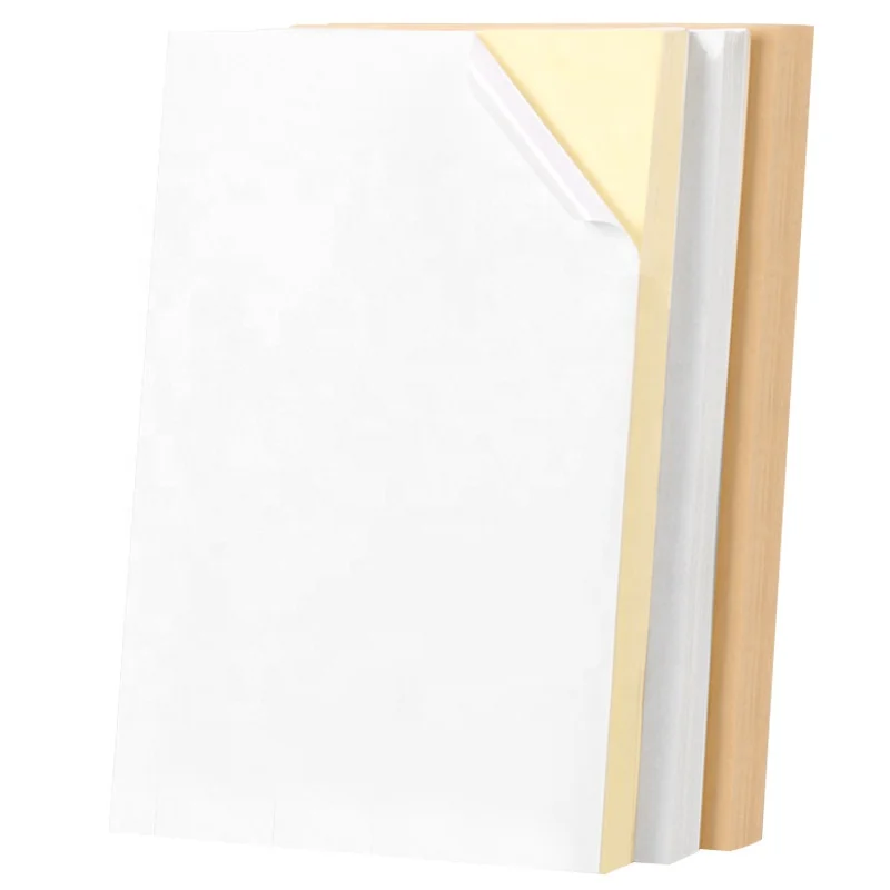 Factory Direct A4 Self Adhesive Clear Sticker Paper 75G Self Adhesive Sticker Cast Coated Paper Adhesive Sticker Paper