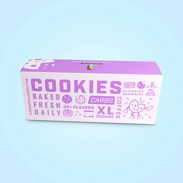 Изготовленный на заказ логотип напечатанный вынос упаковка еды хлебобулочные пончики бумажная коробка