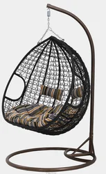 3D Max China Patio wicker bird nest/Teardrop Hanging Celling Double Egg Rattan Chair Swings