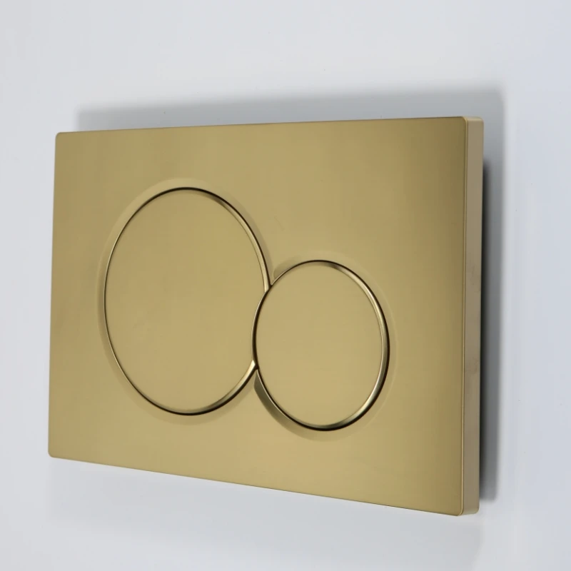 China Manufacturer multiple shape toilet push button black toilet flush dual plate toilet flush plate flush valve