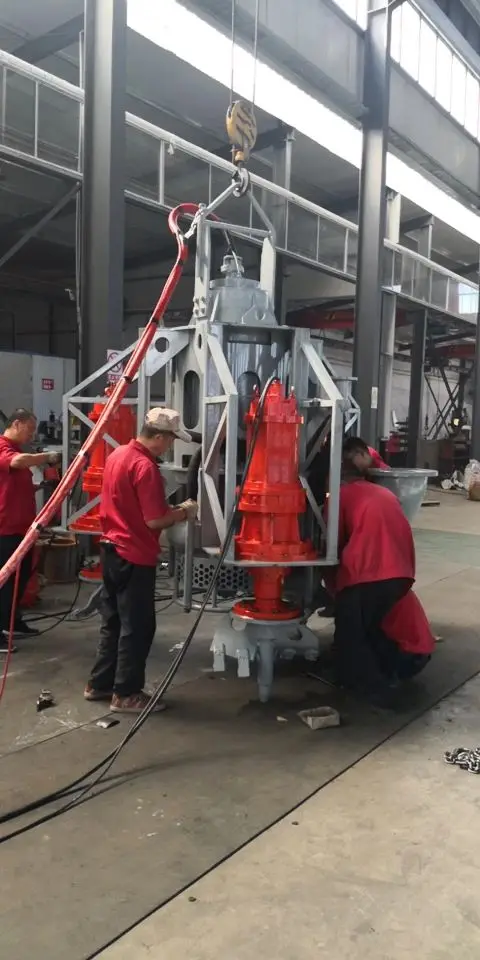 Heavy Duty Dredger Hydraulic Submersible Solid Slurry Acid Pump with Double Agitators to Dredge Sand Slurry