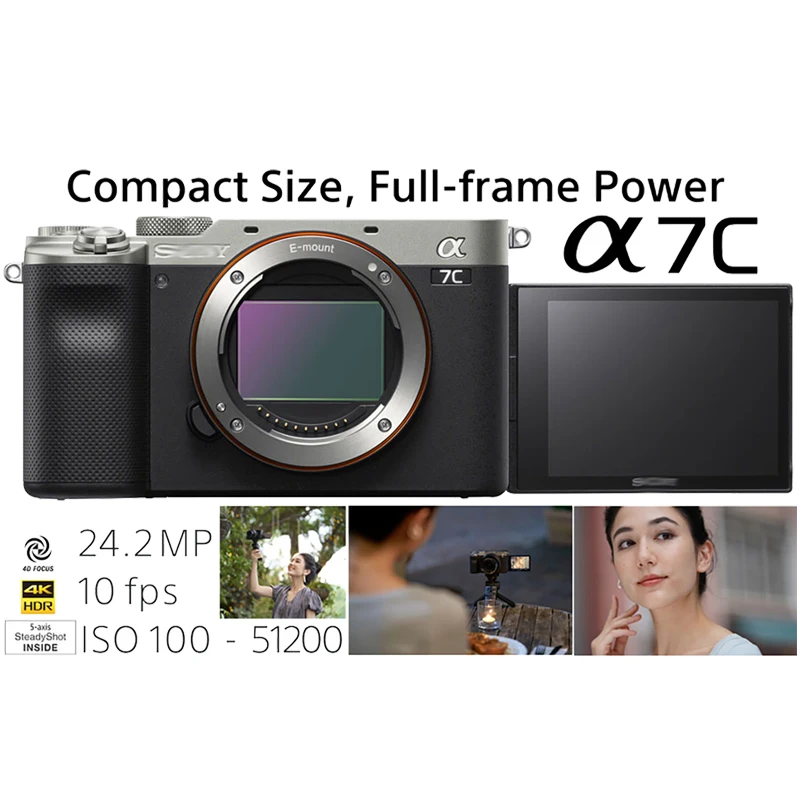 Использованная камера dslr для Sony a7C беззеркальная полнокадровая Alpha 7C Сменный объектив корпус