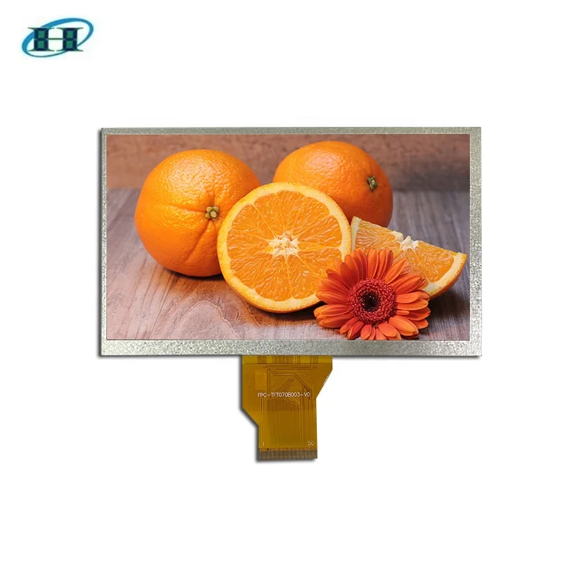 7' Screen 800 x 480 TFT LCD Display 50 Pin TFT LCD Display Module