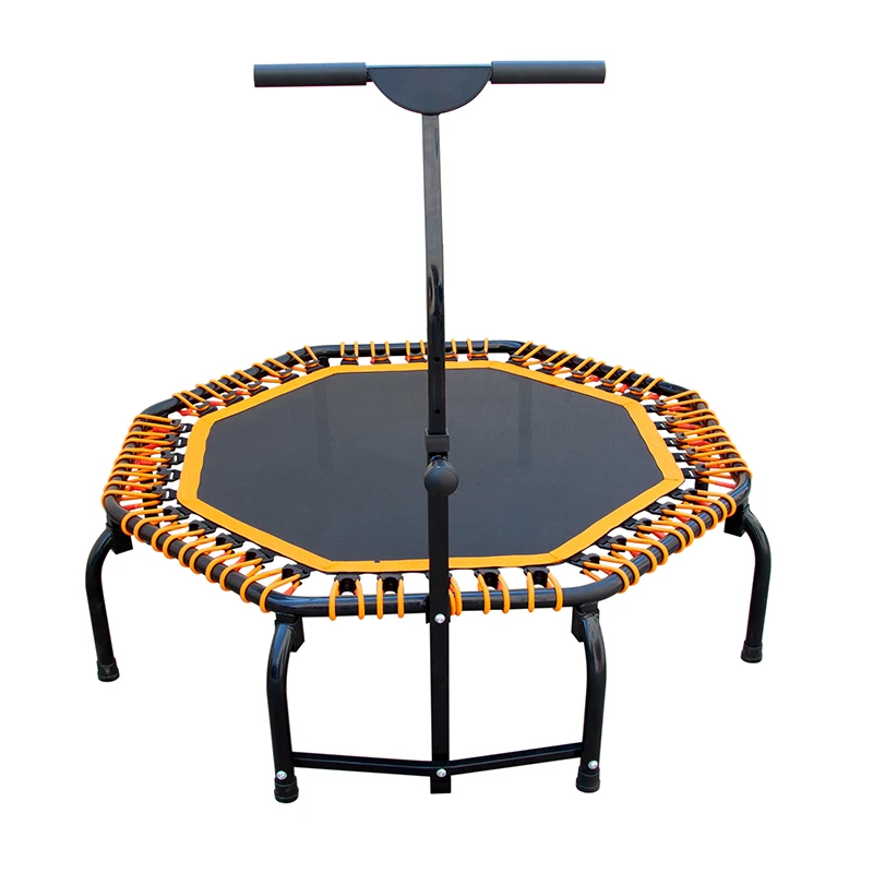 Reliable Adult Indoor Bungee Cord Jumping Rebounder Gymnastic Fitness Mini Hexagon Trampoline with factory price