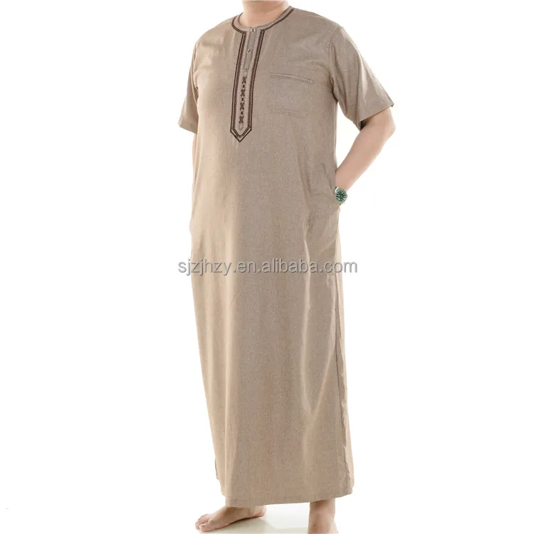 Islamic clothing Men Thobe Thawb Jubba Arab Dubai Muslim Dress Abaya Kaftan Dress for men Jalabiya Boubou