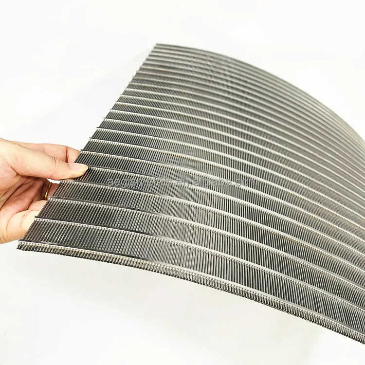 Stainless Steel Wedge Wire panel screen filter sheet for industrial water