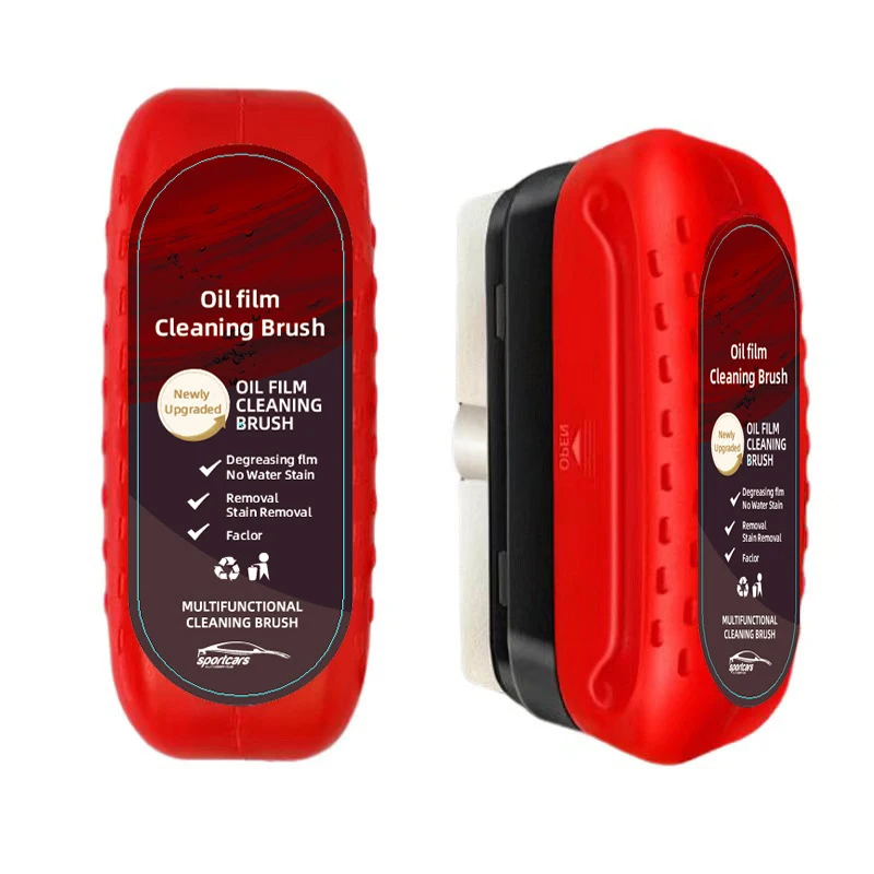 Factory Price Auto glass oil film remover Powerful front inside windshield oil film stain removal glass oil film cleaning brush