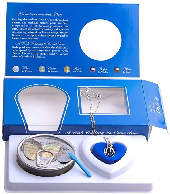 32 Style of DongHui Wish Pearl Box Matched Different Pendants,christmas Pearl Gift Set