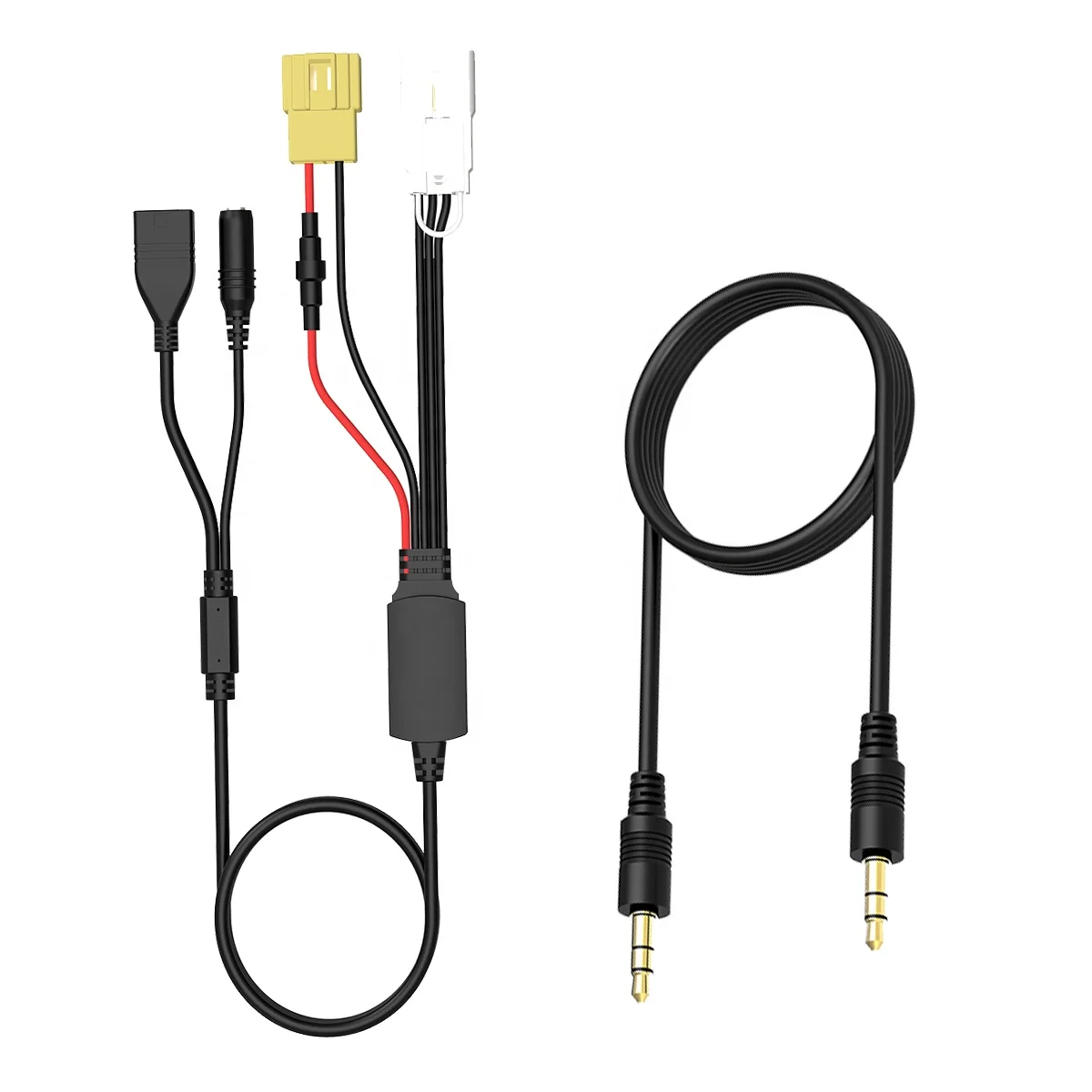 Автомобильный стереоадаптер AUX CHELINK, аудиокабель с разъемом USB и дополнительным входом 3,5 мм для Ford Falcon 140