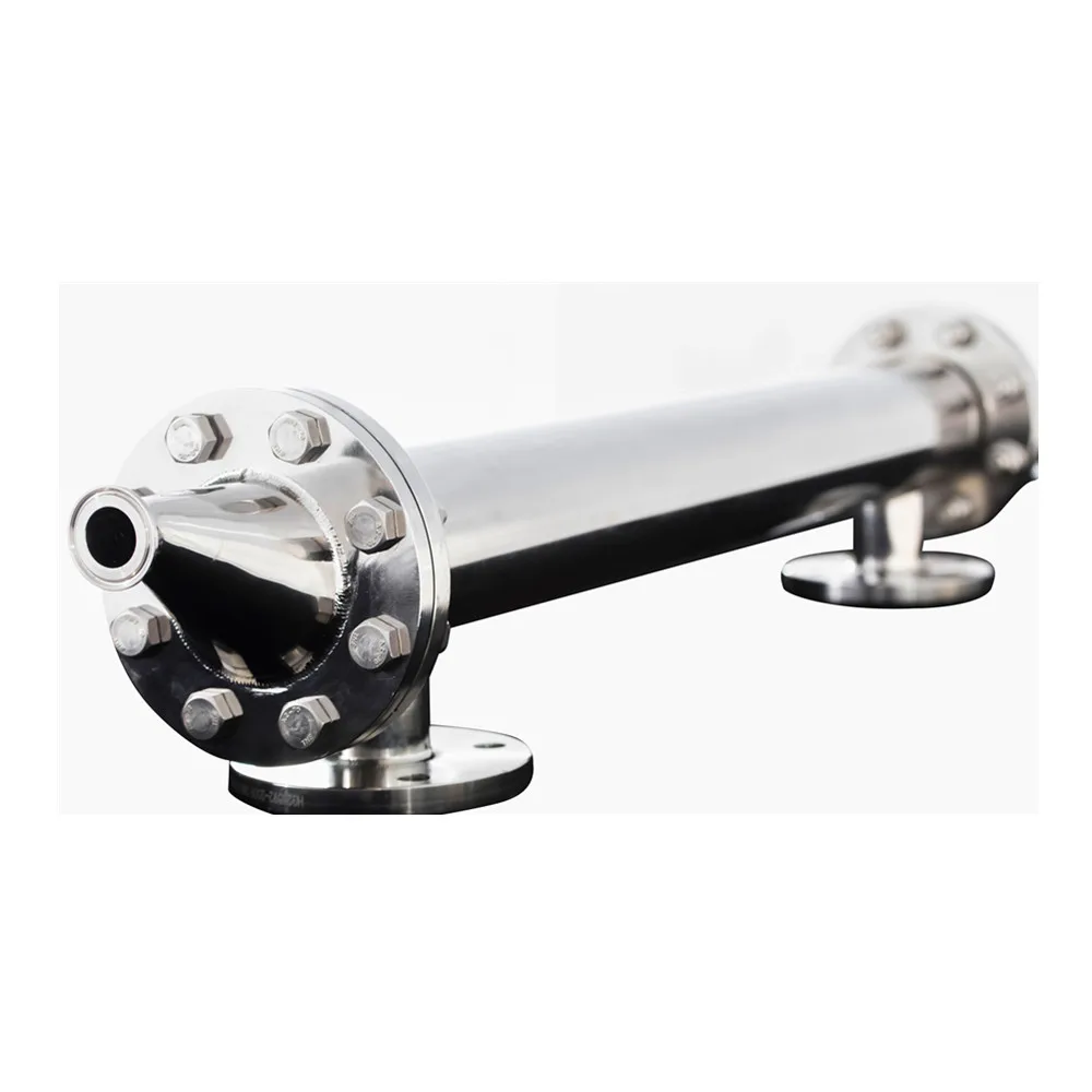 Food Grade Sanitary Stainless Steel 304 316L Double Plate Tube Heat Exchanger