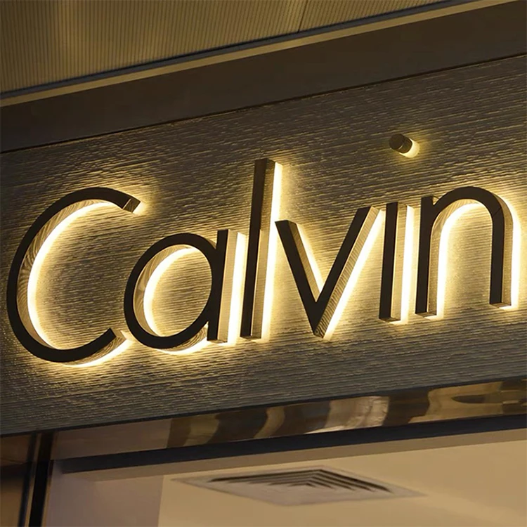 manufacture led 3D channel letetrs acrylic back lit letetrs sign