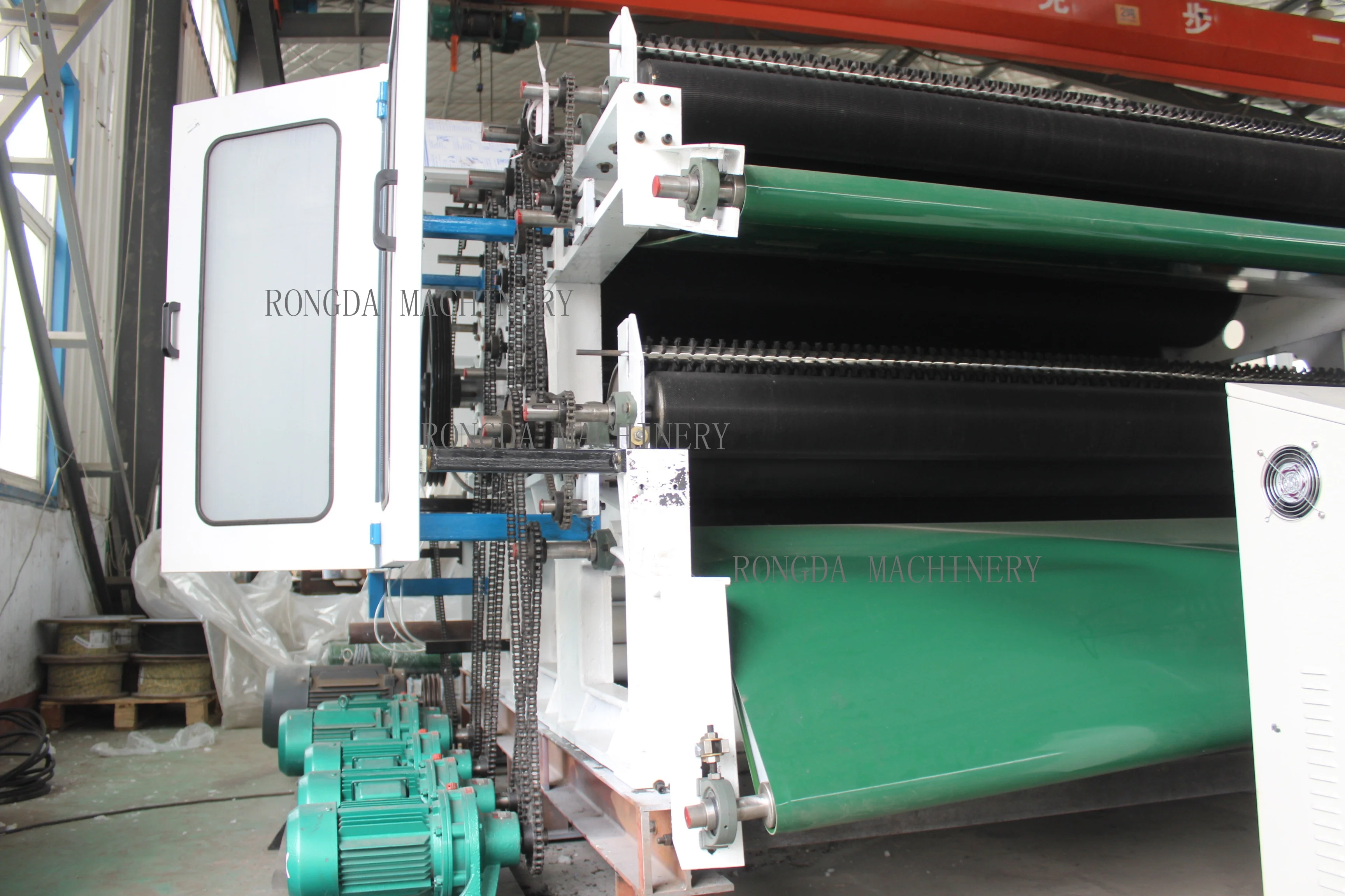 Automatic Double Doffer Carding Machine Nonwoven Single Cylinder Polyester/Padding Machine New Condition for Manufacturing Plant
