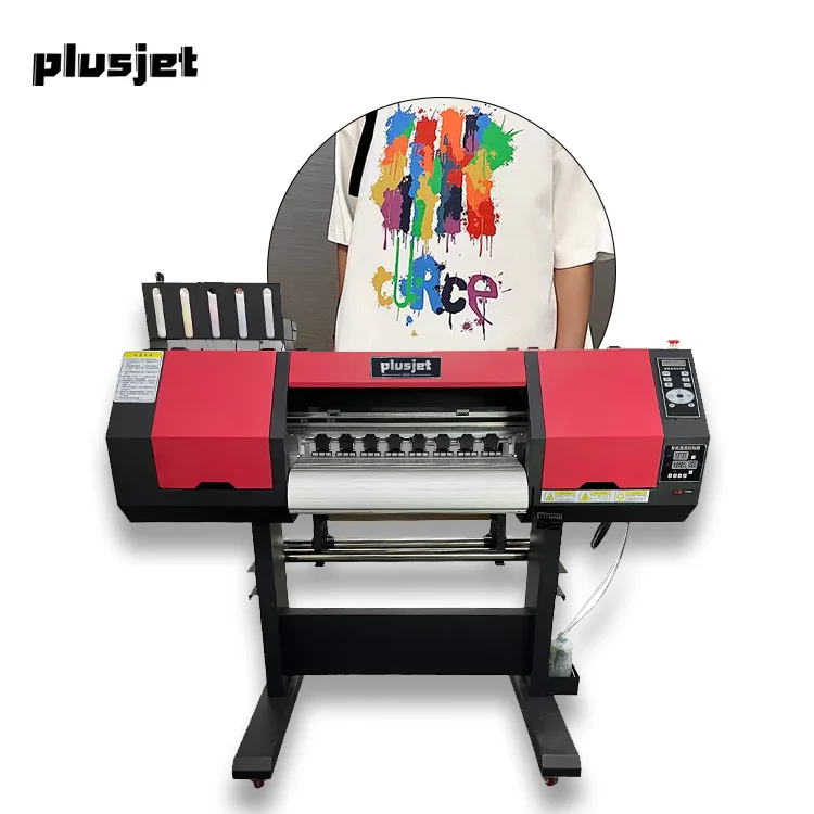 Plusjet Digital Dual Head Xp600 Print Head T-shirt Printing Machine A1 A2 Impresora with Shaker and Dryer Dtf Printer