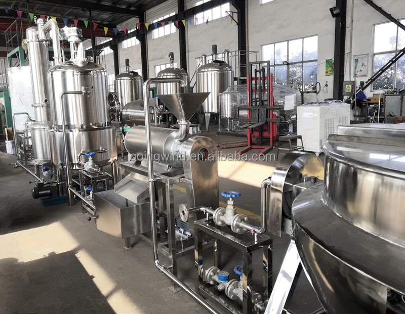 Automatic Small Scale Fruit Jam Production Line Mini Fruit Puree Paste Processing Plant Equipment Machines Machinery for Sale