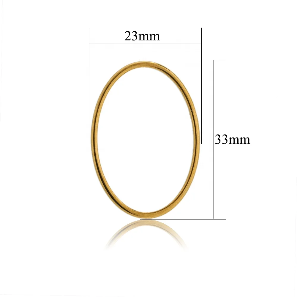 5pcs Fashion Stainless Steel Rectangle Drop-Shaped Oval Connectors for Necklace Findings Earrings Materials Wholesale