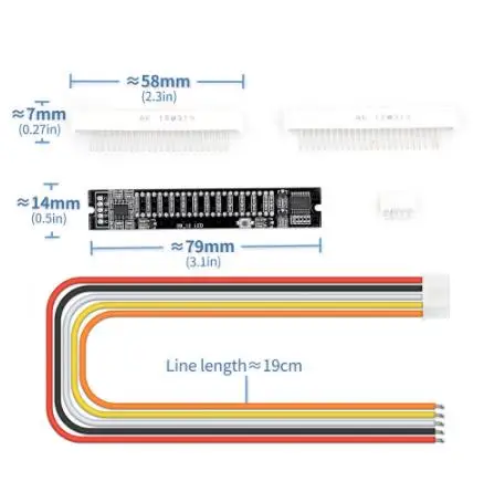 12-bit Dual Channel LED Music Spectrum Light LED Music VU Audio Spectrum Level Indicator Audio LED Indicator